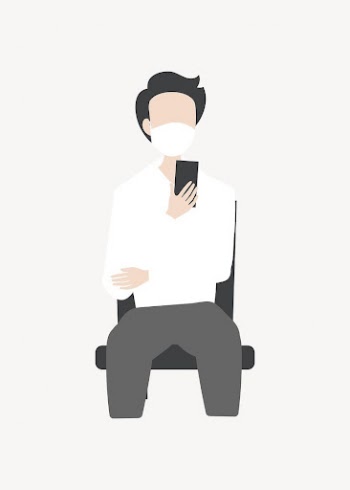 Man on video call collage | Free Vector Illustration - rawpixel