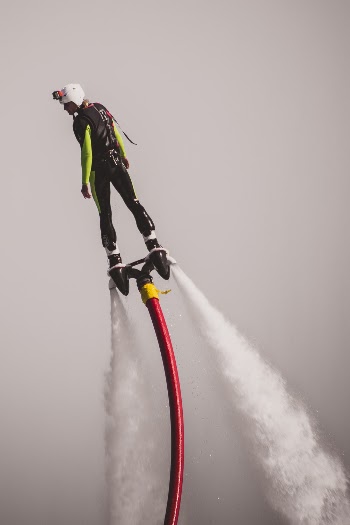 Man on Water Jet Board
