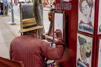 Man Painting Woman