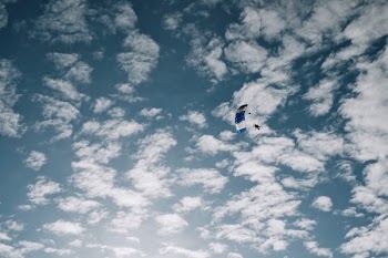 Man Parachuting