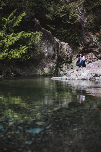 Man Photographs Nature
