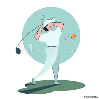 Man play golf