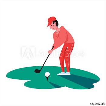 Man play golf