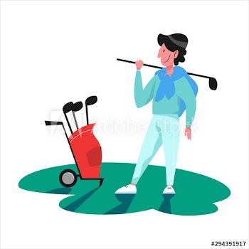 Man play golf