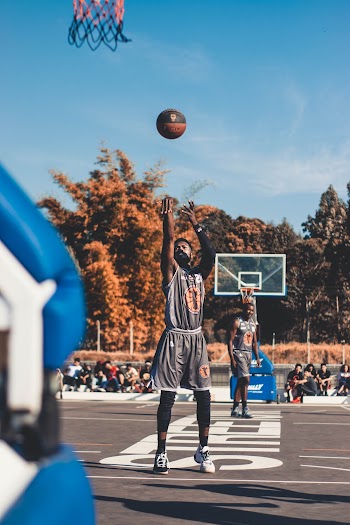 Man Playing Basketball