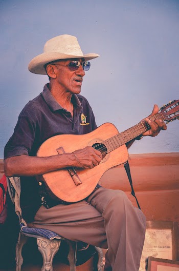 Man Playing Classical Guitar