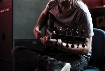 man playing guitar