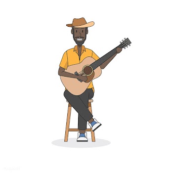 Man playing guitar | Free stock vector - 399516
