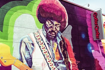 Man Playing Guitar Wall Paint