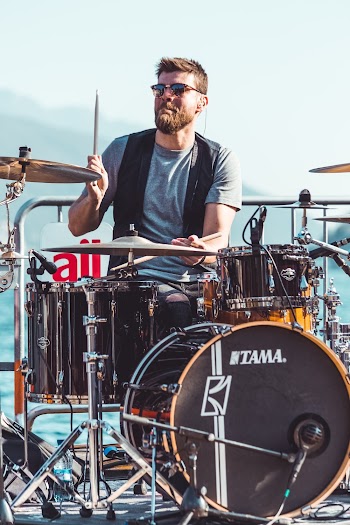 Man Playing The Drums