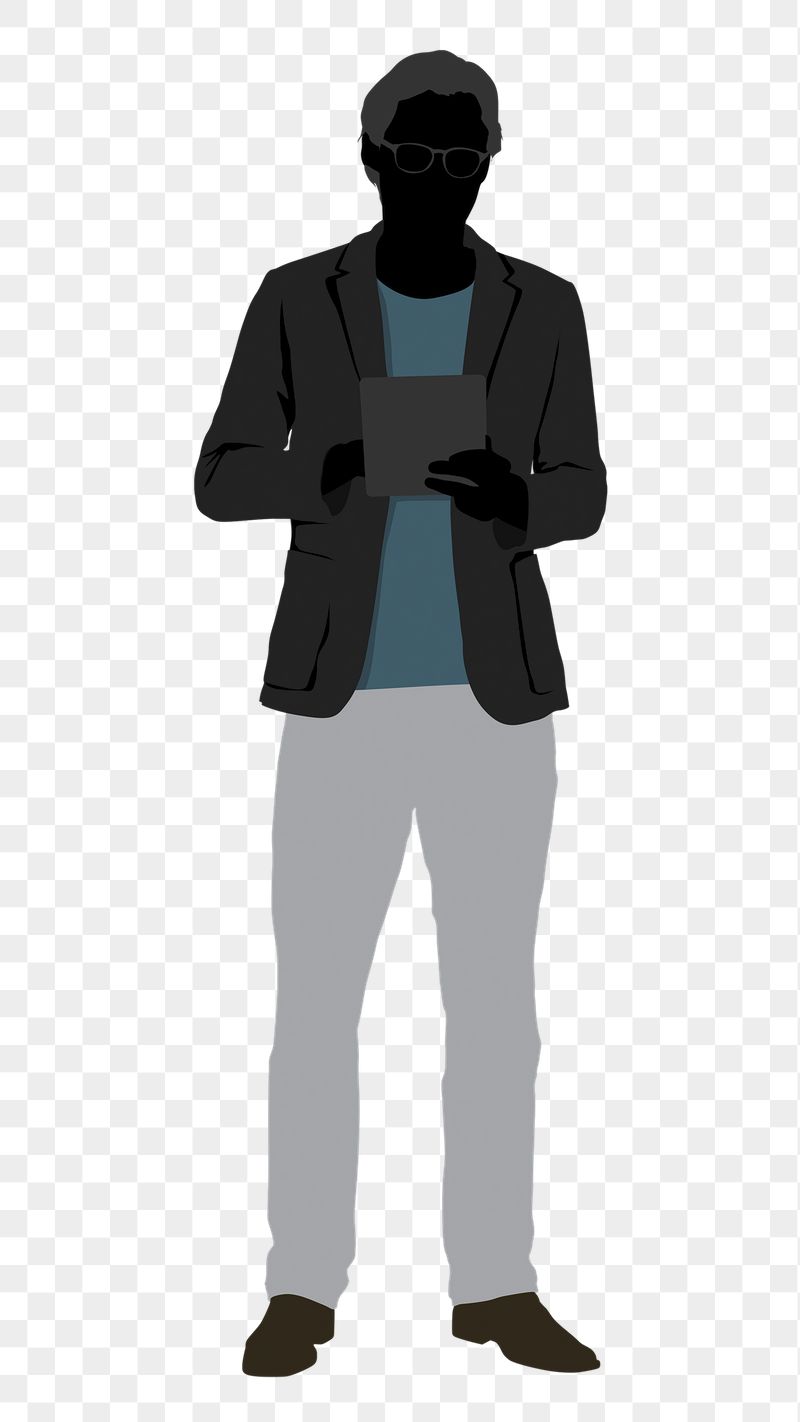 Man png silhouette sticker, full | Free PNG - rawpixel