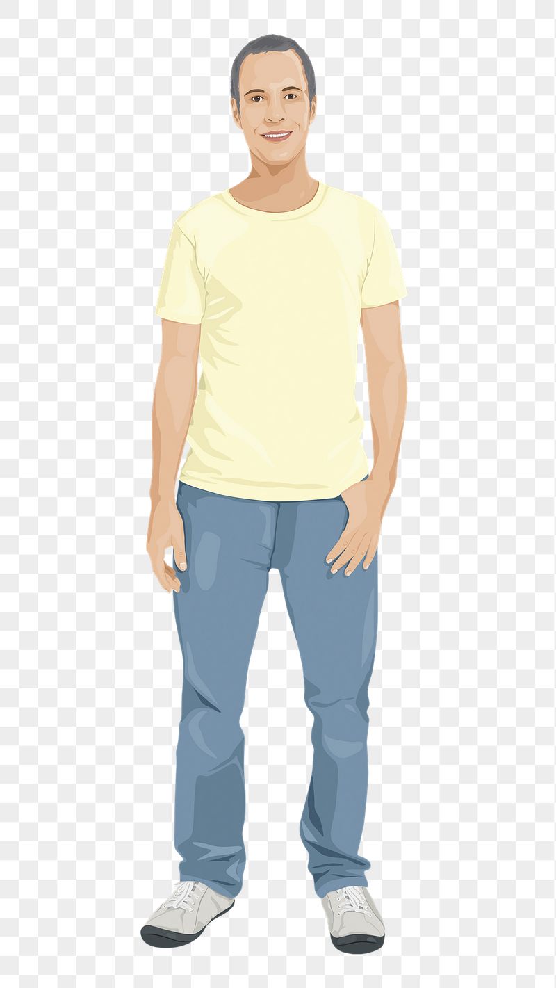 Man png sticker, full body | Free PNG - rawpixel