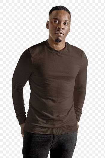 Man png, wearing brown long | Free PNG - rawpixel