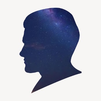 Man portrait, galaxy silhouette clipart | Free Photo - rawpixel
