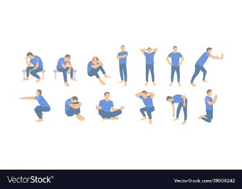 man poses isolated