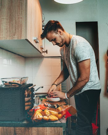 Man Preparing Food