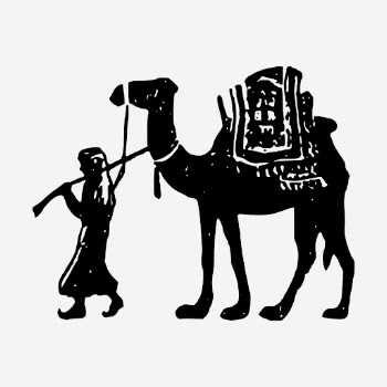 Man pulling camel drawing, vintage | Free Photo - rawpixel