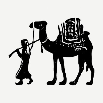 Man pulling camel drawing, vintage | Free PSD - rawpixel