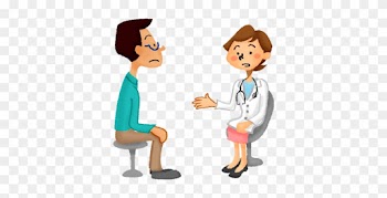 Man Receiving A Medical Consultation With Female Doctor - Physical Examination