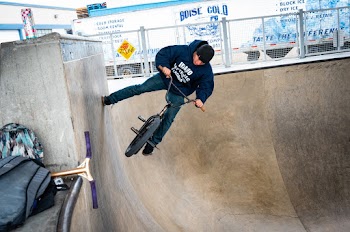 Man Riding Bmx Bike
