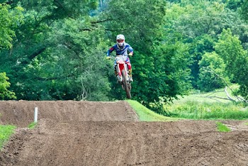 Man Riding Dirt Bike