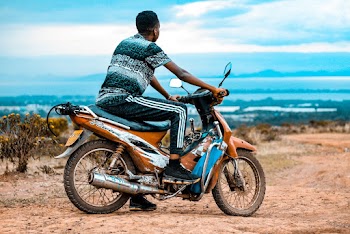 Man Riding Motorcycle