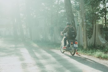 Man Riding Motorcycle