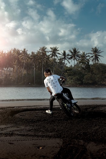 Man Riding Motorcycle