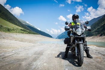 Man Riding Motorcycle
