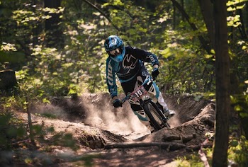 Man Riding on Bicycle Racing
