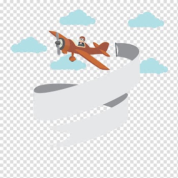 Man riding on brown biplane illustration, Airplane Web banner The Junkyard Cafe , airplane banner transparent background PNG clipart