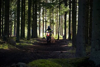 Man Riding on Motorcycle