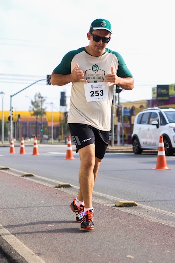 Man Running on Road