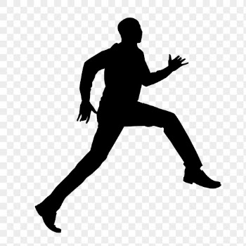 Man running png silhouette, moving | Free PNG - rawpixel