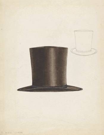 Man's Hat (ca.1937) by Creighton | Free Photo - rawpixel