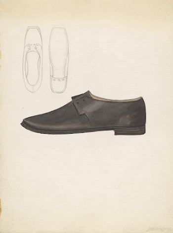 Man's Shoe (c. 1936) by Jessie | Free Photo - rawpixel