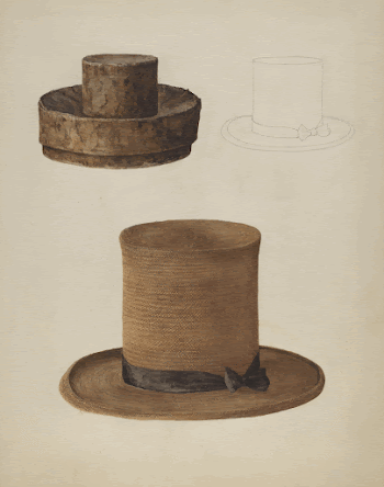 Man's Straw Hat (1935&ndash;1942) by Stella | Free Photo - rawpixel