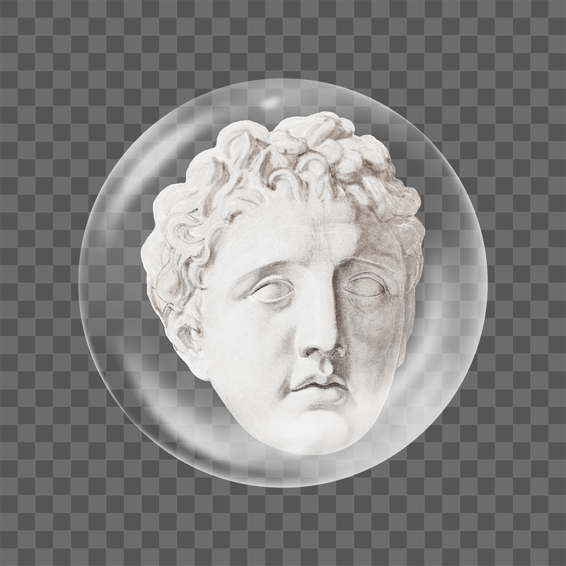 Man sculpture png head sticker, | Free PNG - rawpixel