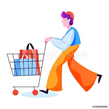Man shopping