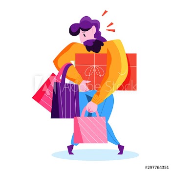 Man shopping