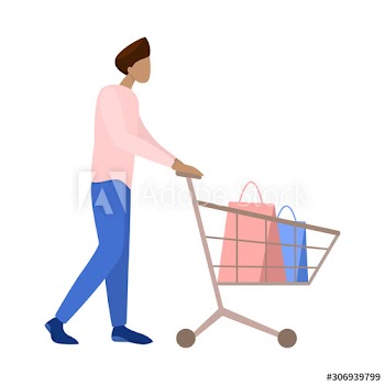 Man shopping