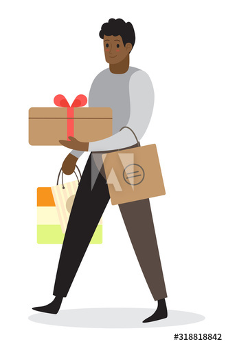 Man shopping