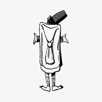 Man shrugging illustration clipart vector. | Free Vector - rawpixel