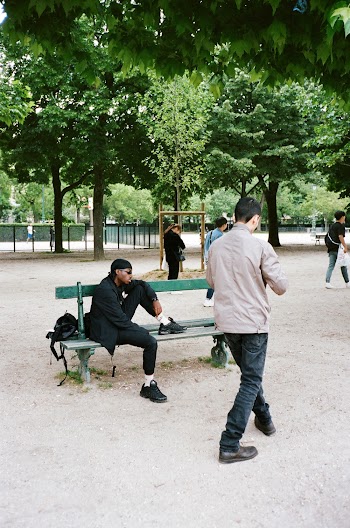 Man Sitting on Bench