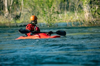 Man Sitting on Kayak