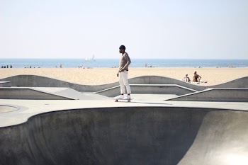 man skateboarding