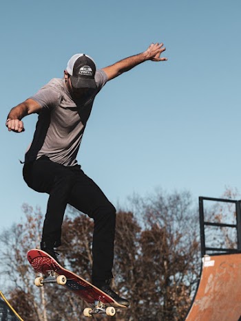 Man Skateboarding