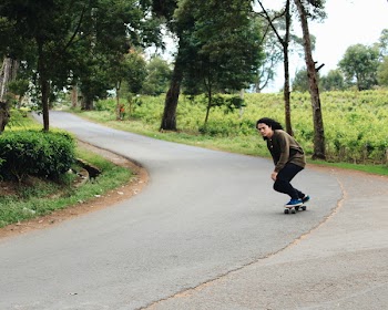 Man Skating on Road