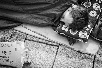 Man Sleeping on the Street