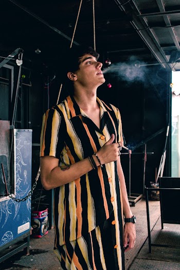 Man Smoking Cigarette